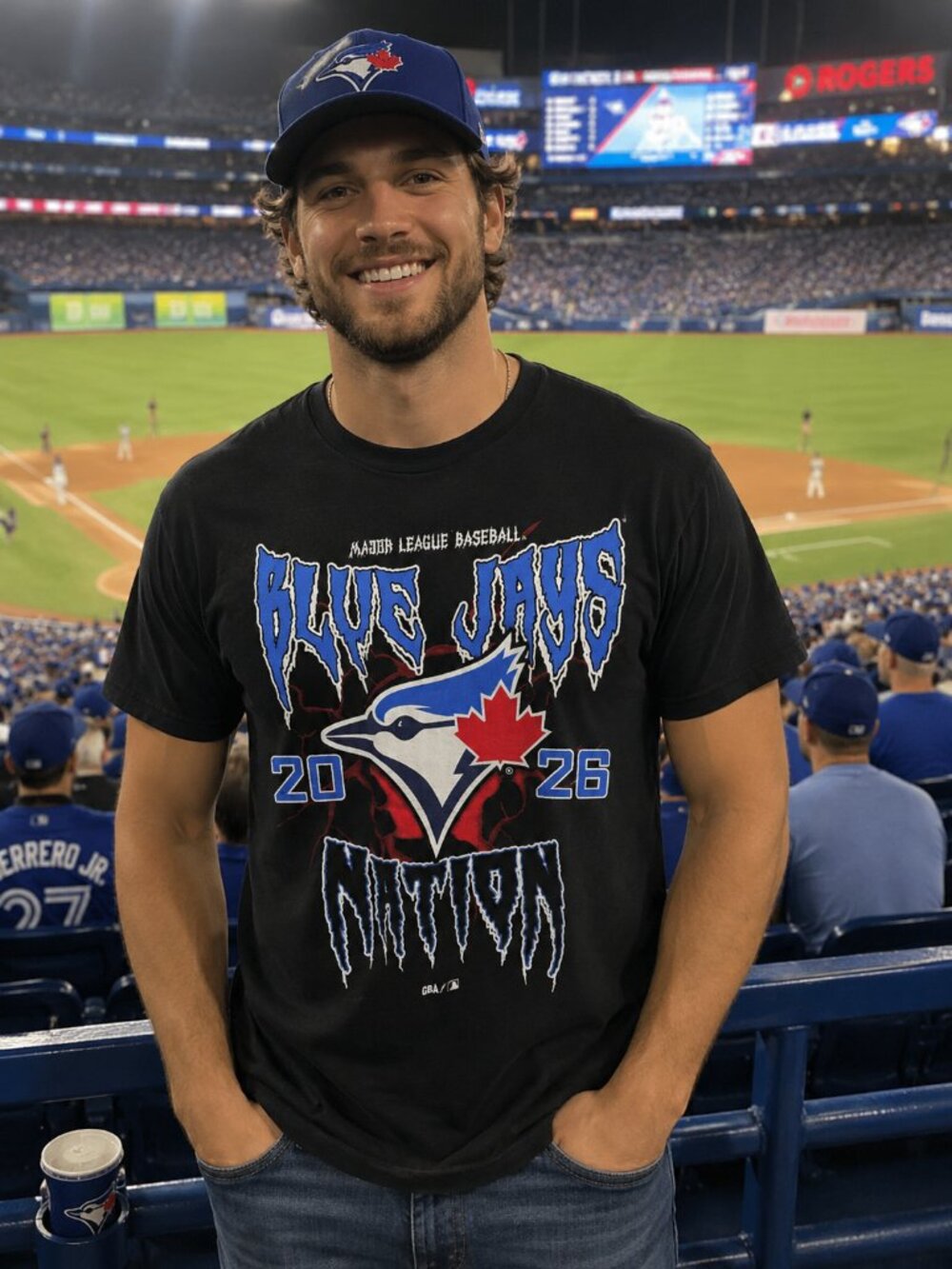 Mens MLB Toronto Blue Jays TShirt - Medium